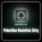 Laptop ekranında Pokerklas kesintisiz giriş ana sayfasını açan kullanıcı.